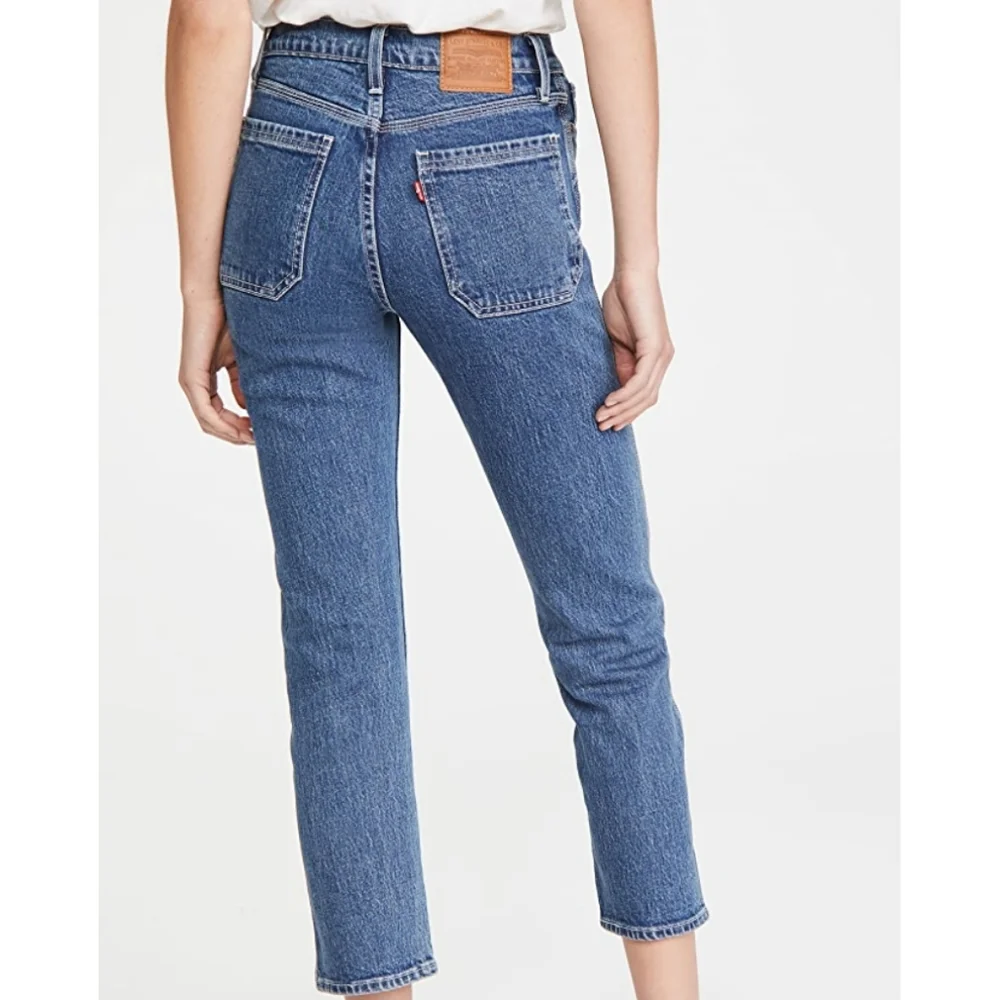 Levi's Premium Wedgie High Rise Straight Jeans Blue Size 24